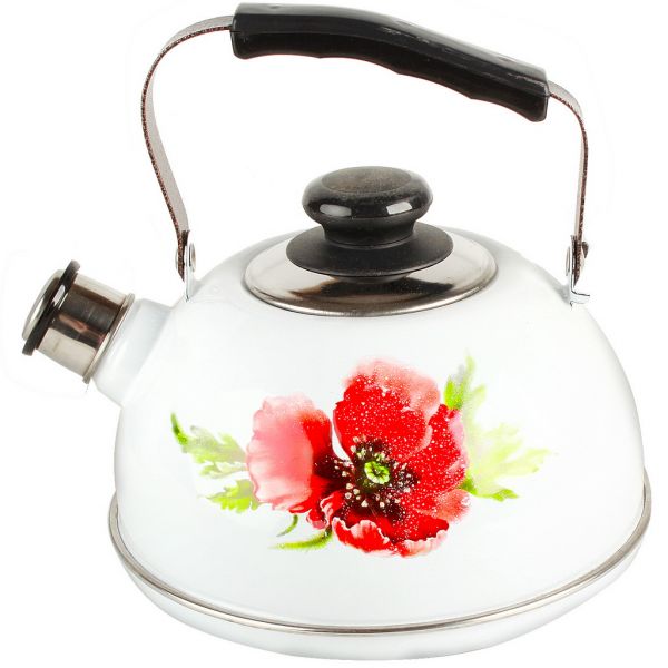 Kettle 2,5l ??04/25/03/04 movable handle white/poppy flower